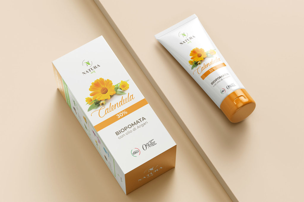 Packaging per azienda di cosmetici biologici