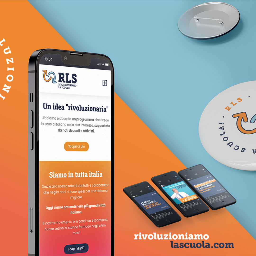 Rivoluzioniamo la Scuola brand identity e sito web