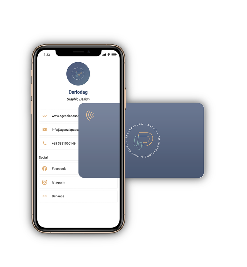 Bigliettini da visita digitale nfc
